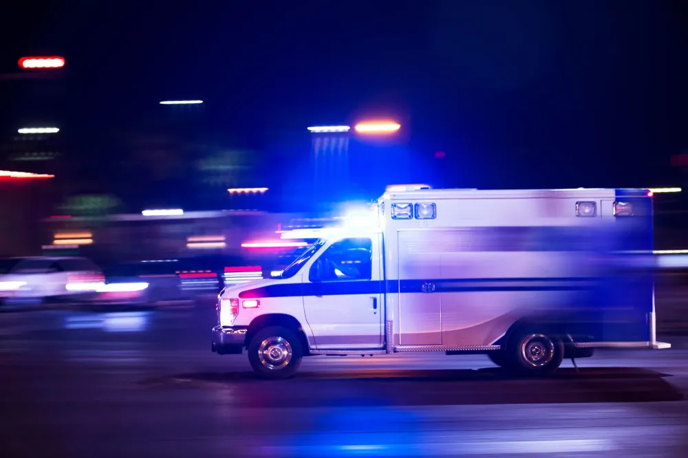 ambulance en mouvement